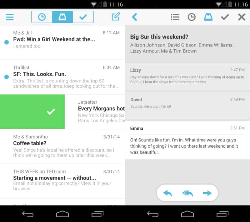 Mailbox for Android app