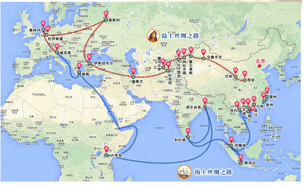 Route From China To USA