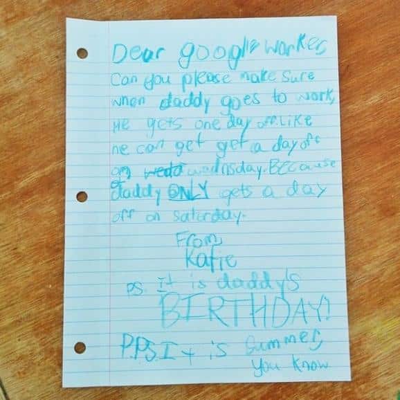 Letter Of A Little Girl To Google
