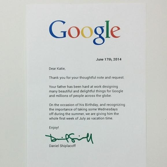 Response Of A Letter By Google