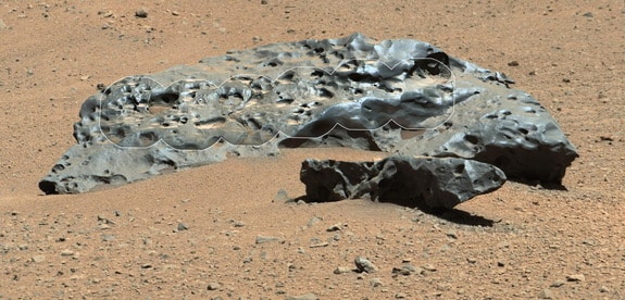 Huge Meteorite On Mars