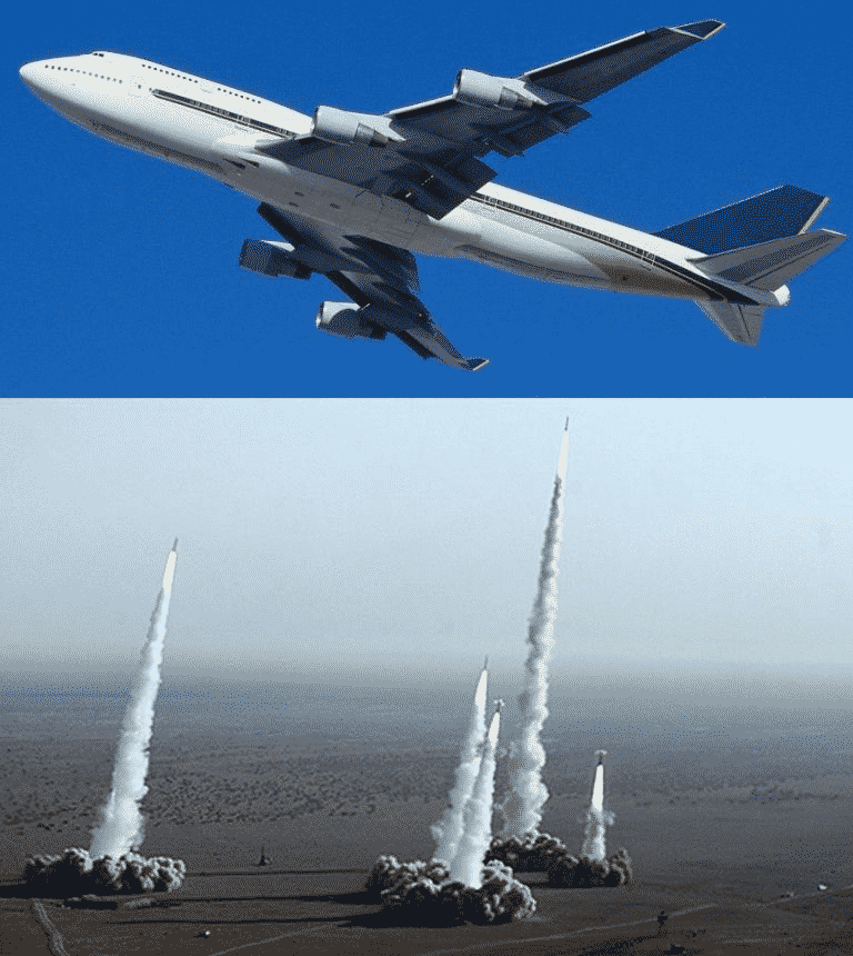 Missiles Released To Destroy A Plane