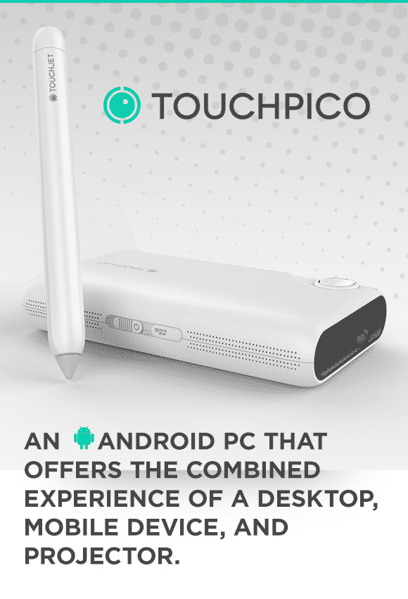 Pocket-sized Smartphone Projector TouchPico