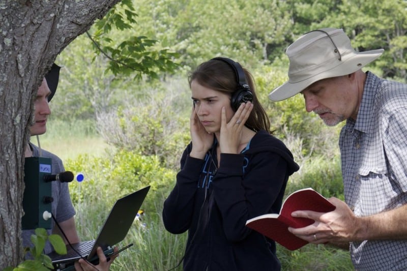 Scientists Recording Sound From Nature