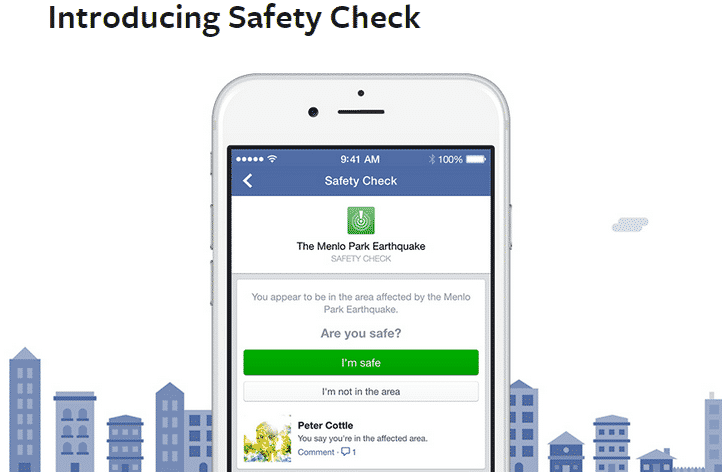 Facebook Safety Check