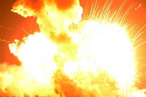 Rocket Explodes During Liftoff