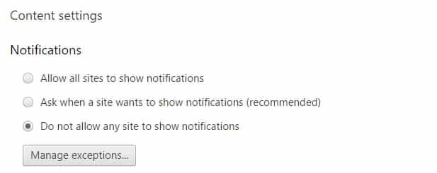 How To Enable Or Disable Google Chrome Notifications