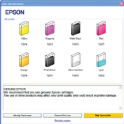 Epson printer ink warning