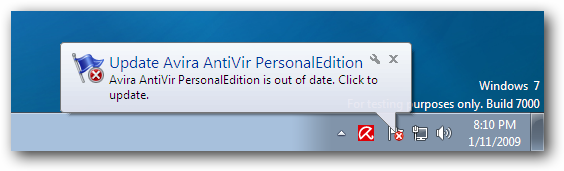 Windows 7 Update Avira AntiVir