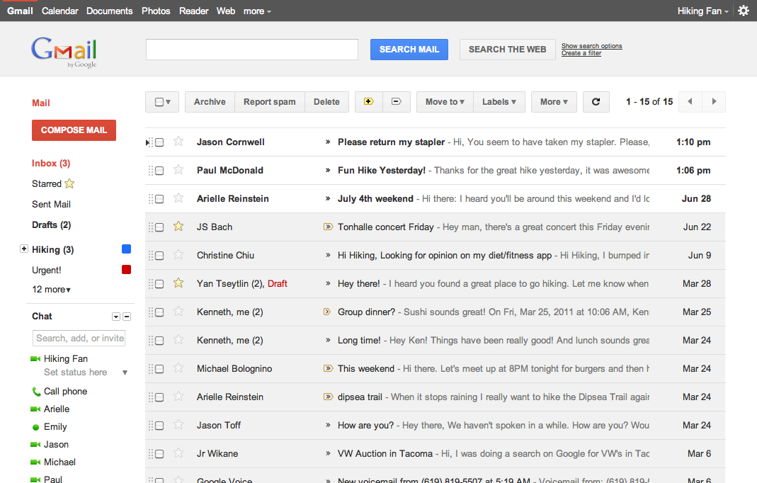 New Gmail Preview