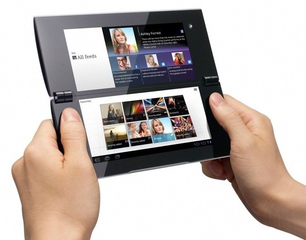 Sony S2 Tablet in hands
