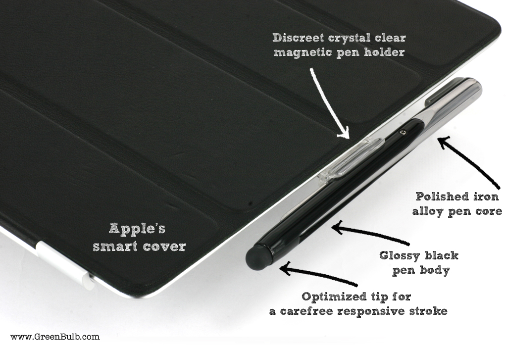 XStylus Touch on iPad 2 (with Smart Cover)