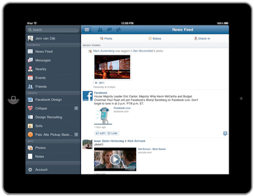Facebook Apps For iPad