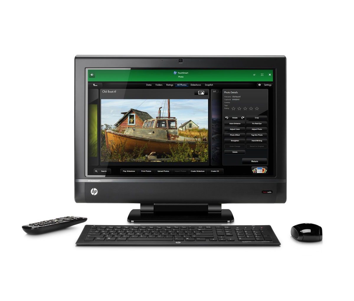 HP TouchSmart 610-1150f PC Front View