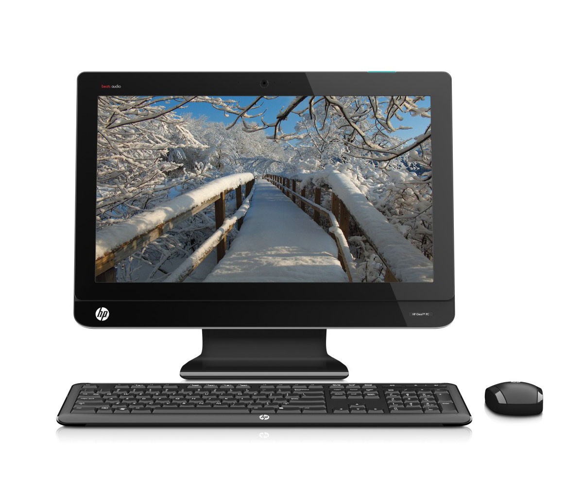 HP Omni 220-1025 All-in-One PC Front View