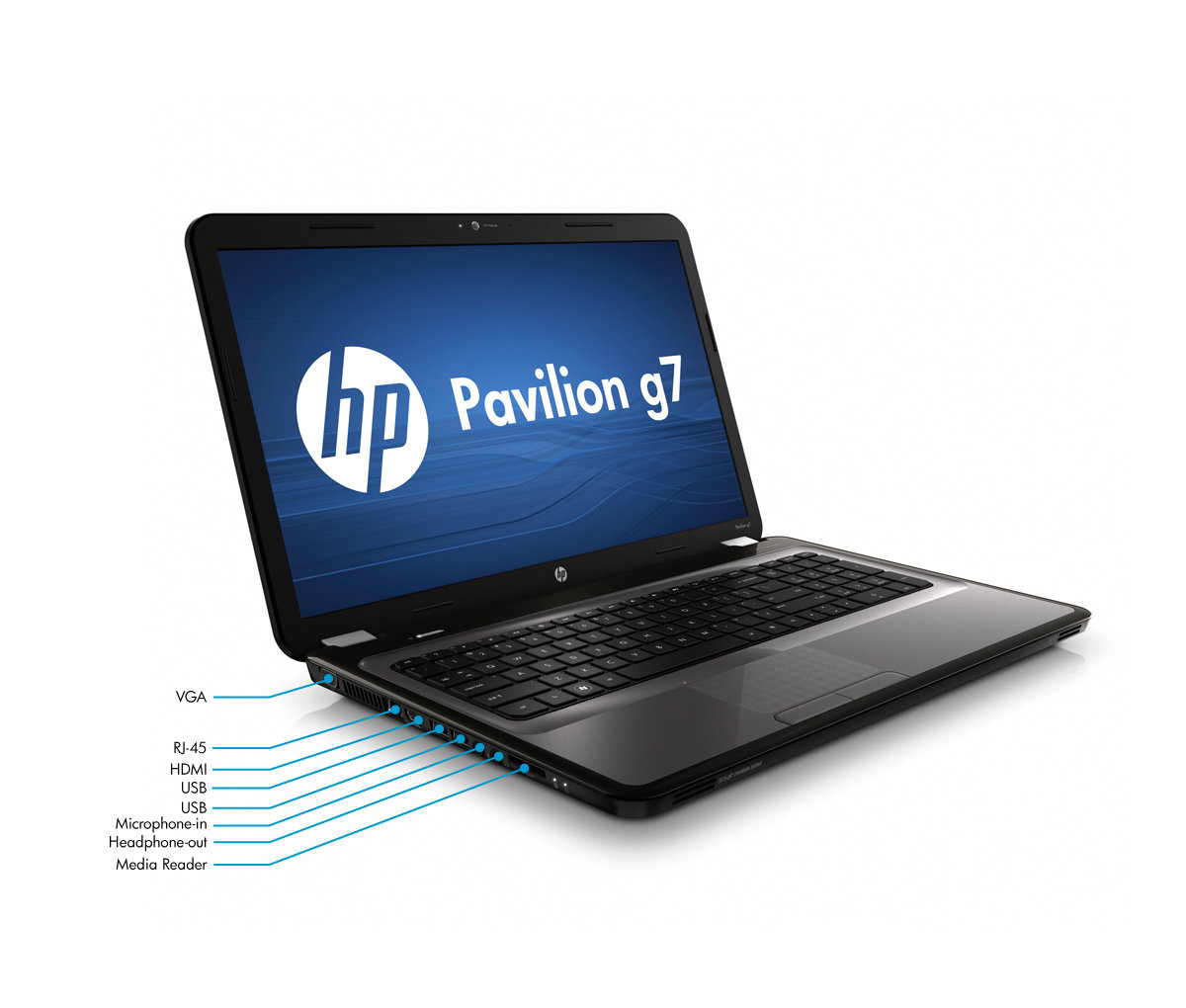 HP Pavilion g7-1272nr Notebook PC Left View