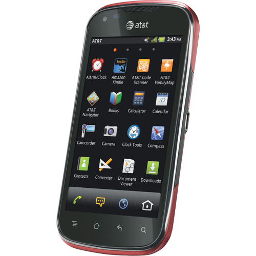 Pantech Burst: Ruby Red (AT&T) 4G Phone