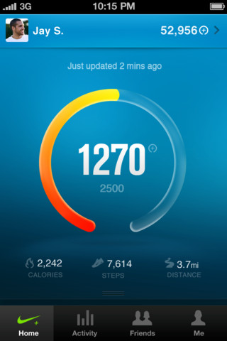 Nike+ FuelBand ios app