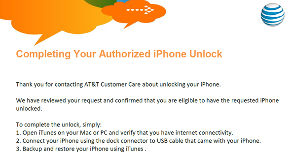 Unlock AT&T iPhone 4S