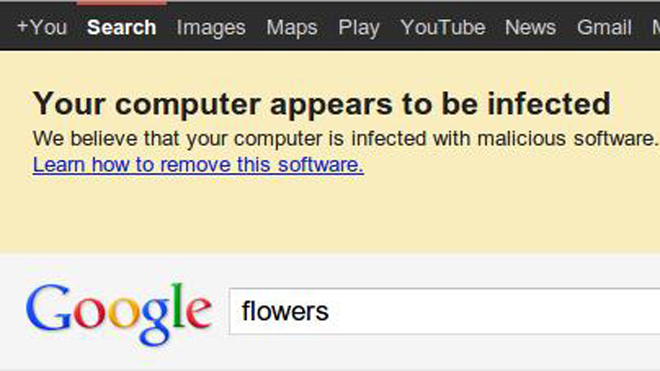 Google Concern About DNSChanger malware, Image Credit: Fncstatic