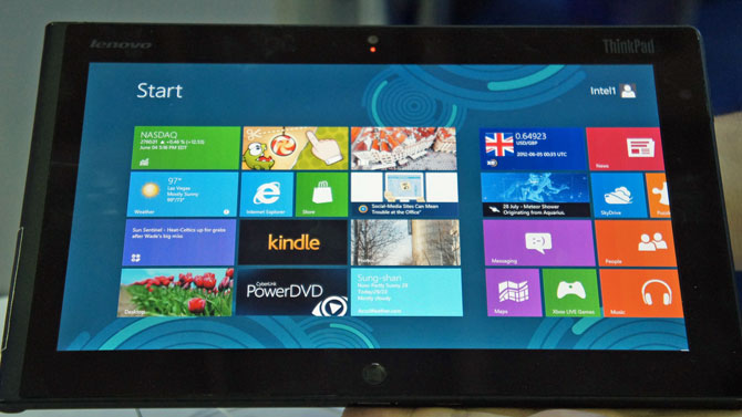 Lenovo ThinkPad Tablet Runs On Windows 8, Image Credit: Laptopmag