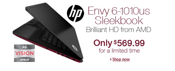 HP Envy 15.6" Laptop, Image credit: Amazon