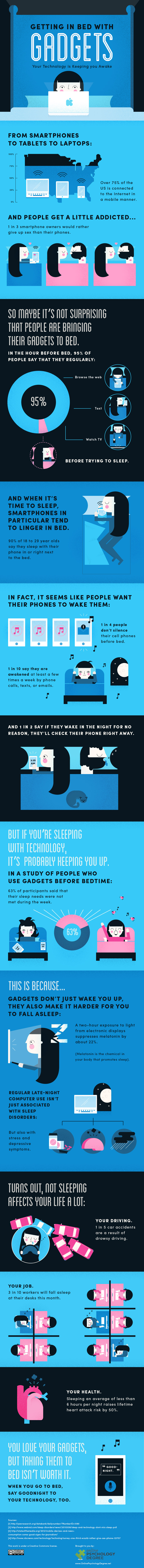 Badgets in Bed Infographic