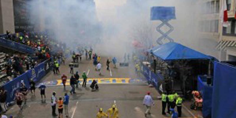 Bomb Blast At Boston Marathon