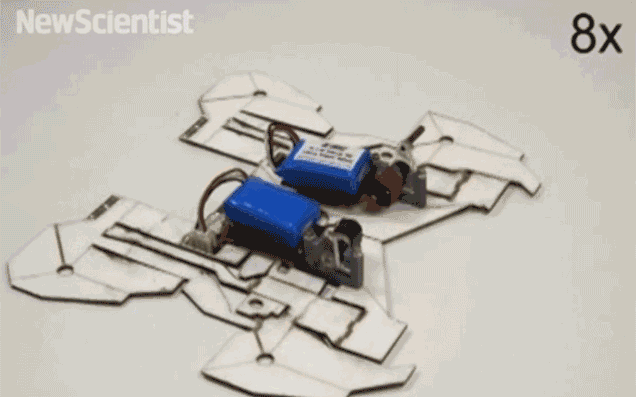  Self-assembling Origami Robot Folds Itself And Walks Away