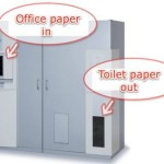 A New Japanese Machine That Turns Wastepaper Into Toilet Paper Roll