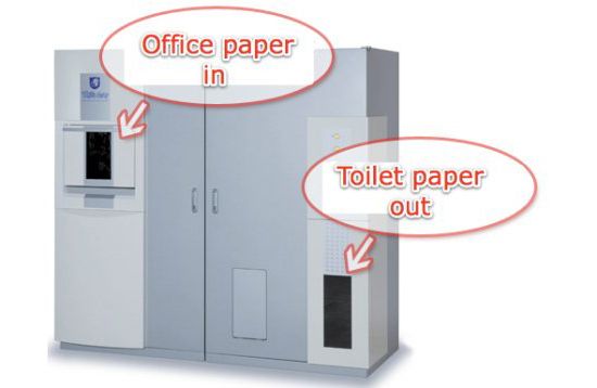 You are currently viewing A New Japanese Machine That Turns Wastepaper Into Toilet Paper Roll