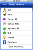 Now Meebo on iPhone With Dozens of IM Networks