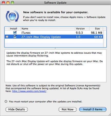 Read more about the article 27-inch iMac display firmware update With minor iTunes update
