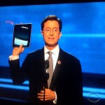 Stephen Colbert Showed Apple iPad @ 52nd Grammy Award, 2010
