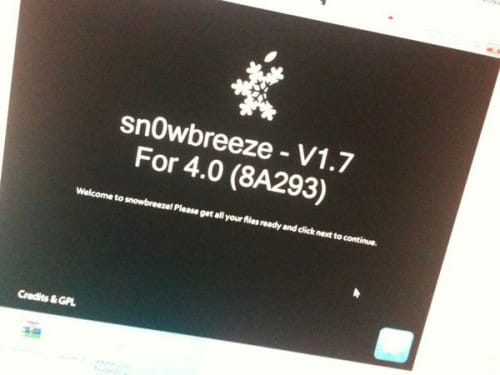 Read more about the article Jailbreak iPod Touch 3G iOS 4 with Update Version of Sn0wbreeze V1.7[Windows]