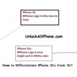 How To Differentiate iPhone 3Gs From 3G?