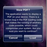 Secure your iDevice After Jailbreaking with JailbreakMe Using PDF Loading Warner
