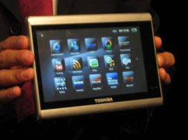 Read more about the article Toshiba  Android Tablet With Nvidia Tegra 2 coming