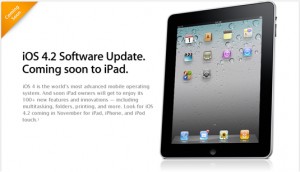 Read more about the article iPad Is Updating With iOS 4.2 From November