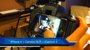 Read more about the article iPhone 4 inside Canon SLR