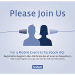 Facebook Going To Hold a Mobile Event On Nov 3