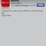 Netflix Video Out Support Is Now for iPhone and iPad touch