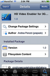 Read more about the article Download HD Video Enabler for iPhone 3GS[Cydia Tweak]