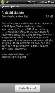 Read more about the article Droid Incredible Finially Update With V CAST