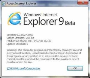 Read more about the article Download Internet Explorer 9 Beta 2 Build 9.0.8027.6000