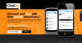 ChatSquare HTML5 webapp for iPhone and Android OS mobile phones
