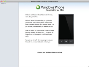 Read more about the article Windows Phone 7 Connector For Mac Now Updated