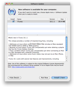 Read more about the article iTunes 10.1.1 for Windows and Mac is Available for Download