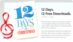 Apple’s Special Christmas 2010 Offer:Download Free iPhone APP From iTunes For 12 Days