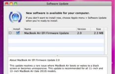 MacBook Air EFI Firmware Update 2.0
